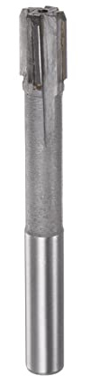 sourcing map Hartmetall Reibahle 15 mm, 4 Schneidig, H8/H7 Genauigkeit, Sandstrahlbeschichtung Maschinenreibahle für Metall Holz Loch Reiben, Gerade Nut Hochgeschwindigkeitsstahl Werkzeug