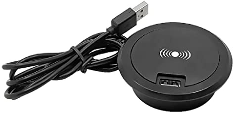 Christol Embedded 10W Wireless Charging Make IT Simple Desk Wireless Charger Desktop Grommet Power Wireless Charging Pad