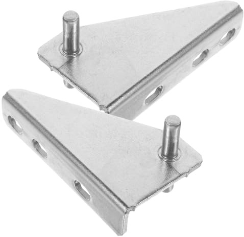 ORFOFE Gefrierschrankscharniere 2 Stück Edelstahl Mit 35mm Achsabstand Und Gummikappe Geräuschdämpfend Ersatzteile Für Haushaltsgefrierschränke Einfache Montage Kompatibel Für Küchen Und Gewerbe