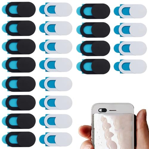 Viojrlly 24 Piezas Tapa Camara Movil y Portatil - Cubierta de Cámara Web Ultradelgada con Protección de Privacidad - Webcam Cover Slider