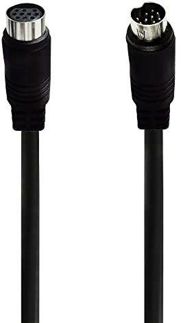 Seadream 10-Pin Mini DIN Male to Female S-Video Cable, Compatible with TV, Monitor, Projector (1.64FT)