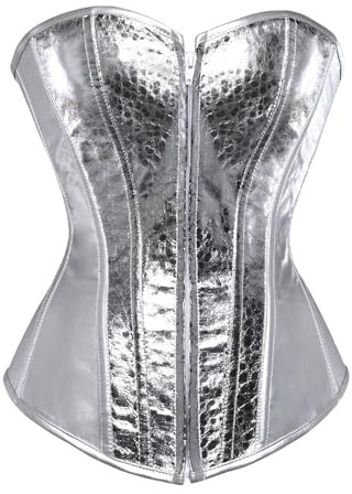 Ladie's Corset Push Up Bustier for Women Cosplay Lingerie Boned Overbust Lace Up Corset Tops Victorian Plus Size Vintage Outfit Posture Support Gothic Training Bodysuit for Pirate Halloween Party