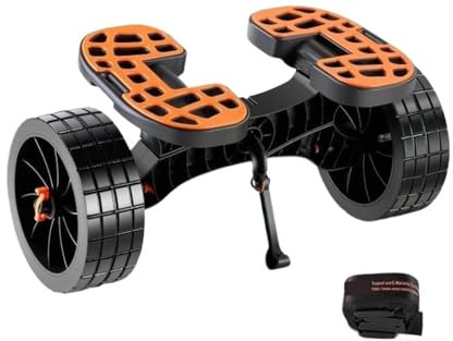 JCXIOC Bootsanhänger Transportwagen 320lbs Kajakwagen, Abnehmbarer Kanuwagen mit 10-Zoll-Vollreifen, verstellbaren Halterungen for Paddleboards, Schwimmmatten, Boote