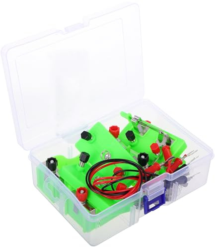 FUNNETOYU Kit Circuiti Elettrici Educativo per Set Completo per Esperimenti Scientifici Stem Apprendimento Fisica Base Giocattolo Didattico Sicuro per Ragazzi e Ragazze