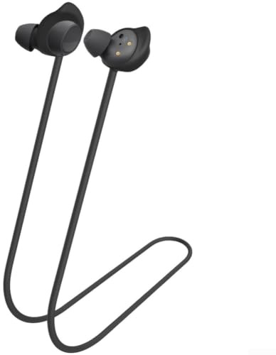 Silikon anti-förlustband för Galaxy Buds FE – flexibel öronhållare som säkert sporttillbehör för löpning och fitness (svart)