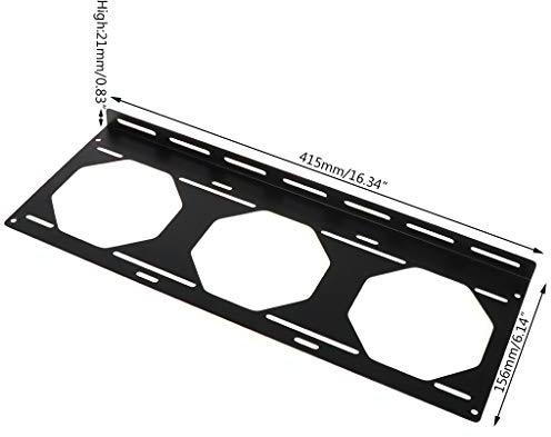 BIlinli Lüfterhalterung 240 Kühlerhalterung Wasserkühler für 12 / 14CM Lüfterhalterung Externes Computergehäuse Kühlkörper Gadget Zubehör