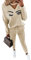 Tomwell Damen Frühling Freizeitanzug Sportanzug Jogginganzug Trainingsanzug 2 Teiliges Langarm Hosenanzug Loose Fit Jogginganzug Trainingsanzug Tracksuit D Auge M