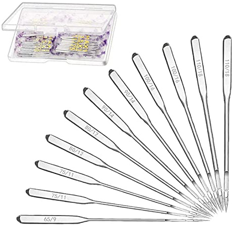 80 Pcs Universal Sewing Machine Needles, Heavy Duty Sewing Accessories