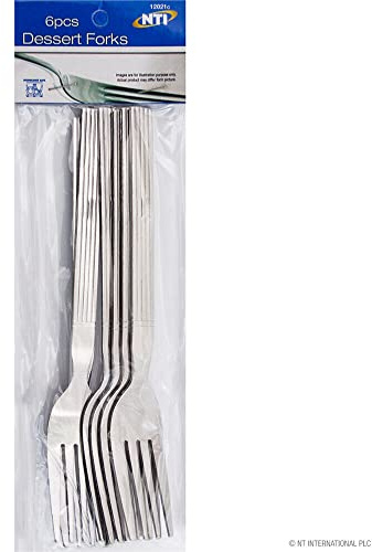 12 X Dessert Forks Stainless Steel Kitchen Dinner Food Pasta Cutlery Pudding Cake