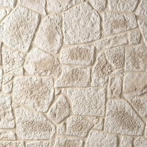 Parement imitation pierre beige béton 1 m2