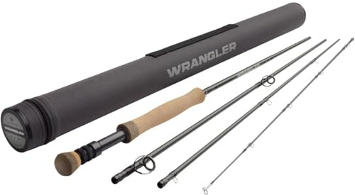 Redington Wrangler Fly Fishing Rod, 4-Piece Fly Rod, Durable Nylon Travel Tube, 6WT 9'0