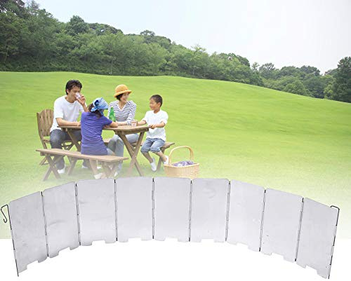 Klappbarer Outdoor-Kocher Windschutz, Campingkocher, Windschutz, leicht für Camping für Outdoor-Aktivitäten Catering im Freien ﻿