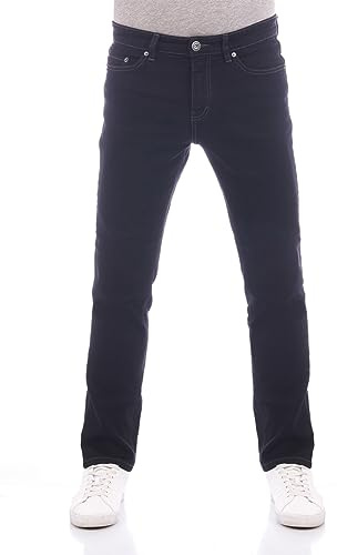 Paddocks herrjeans Ranger Pipe slim fit jeansbyxor denim stretch bomull blå svart w30 w31 w32 w33 w34 w36 w38 w40 w42 w44, Night Black (1219), 33W / 30L