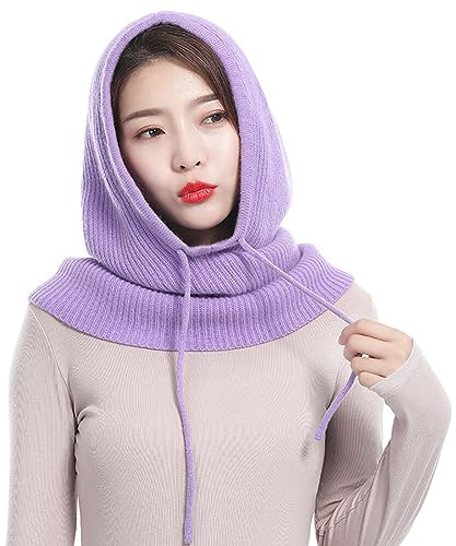 Asudaro Baotou-Mütze, Damen Und Herren Strickmützen Warmer Kapuzenschal Frauen Sturmhauben Beanie Wintermützen Für Kaltes Winter Wetter Outdoor,Skifahren,Motorradfahren,Bergcamping,Wandern