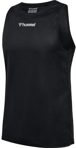 Hummel Herren Hmlrun Singlet S/L T-Shirt, Schwarz, M EU