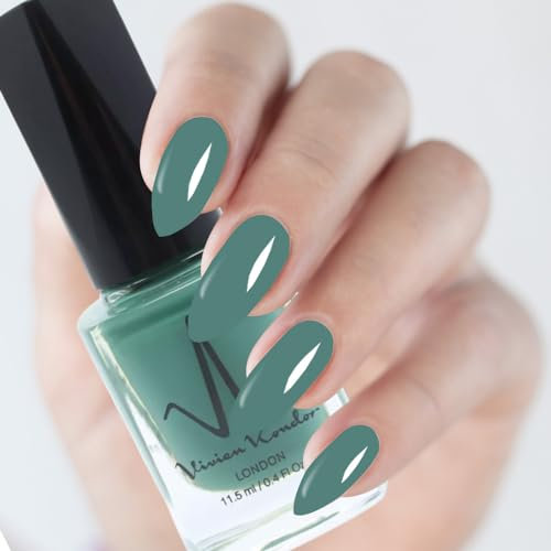Classic Nail Polish Quick Drying Nail Varnish Long lasting No UV Need Natural Classic Nail Polish (108 - Mint Green)
