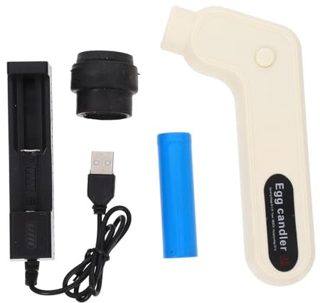 SEWOART Lampe De Couvaison LED Rechargeable pour Incubateur Testeur Œufs à Lumière Froide Vérificateur Portable pour Surveiller Le Développement des Œufs