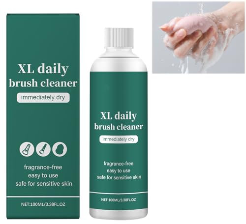 Brush Cleaner, Nettoyant Pour Pinceau De Maquillage, Nettoyant Liquide, Shampooing Nettoyant Pour Outils De Maquillage, Nettoyer Les Résidus De Maquillage Des Pinceaux De Maquillage, 100ml