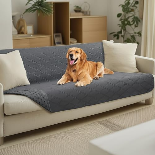 luciphia wasserdichte rutschfeste Hundedecke, Hundematte Sofa Auto waschbar | 100% wasserdicht,Anti-Rutsch-Punkte,Sofadecke schützt Sofa,Bett,Auto,Schutzdecke für Hunde,Katzen,Unterwegs,Maschinenwaschbar