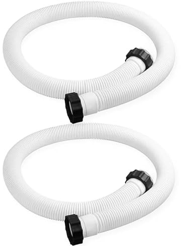 2 manguera piscina 38mm,manguera depuradora piscina Para bombas de arena y sistemas de sal en bombas de filtro reforzadas,accesorio de tubo de interconexión para bomba de filtro para Intex,1.5M