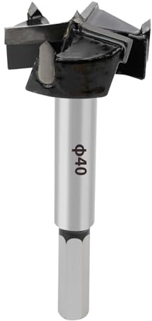 SUQIN Skogsborr 40 mm Trä, Träborr Med 10 mm Sexkantskaft, Krukborr, Skogsborr För Trä, Fiberplattor,Spånskivor