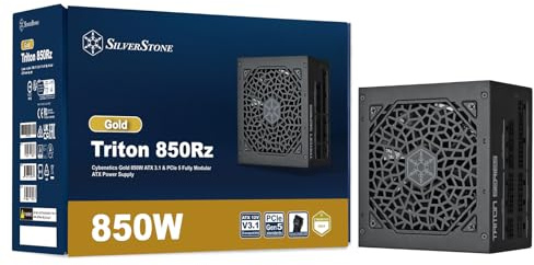 Silverstone Triton 850Rz, Fuente de alimentación ATX Cybenetics Gold 850W ATX 3.1 y PCIe 5 Totalmente Modular, SST-TR850R-GM