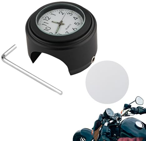 Uhr für Fahrradlenker, wasserdichte Uhr mit Temperaturanzeige, rutschfeste und stoßfeste Uhren für Fahrräder, Motorräder, ATV und Outdoor-Reisen