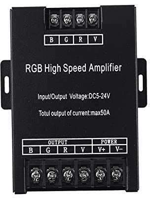 Lafeier LED 30A 50A 400W RGB High Speed Alplifier Single Color Amplifier Repeater for Light Strip