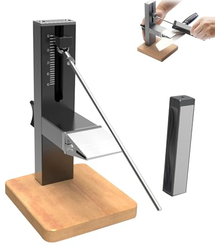 Aumotop Präziser, Verstellbarer Messerschärfer mit Diamant-Schleifscheiben Zum Schärfen von Küchenmessern. Feste Halterung für den Heimgebrauch
