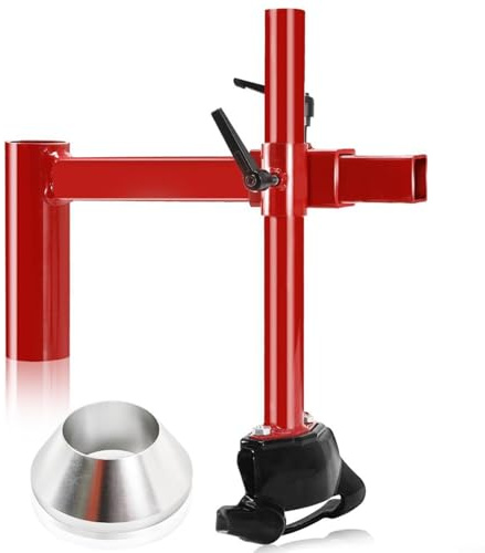 Manueller Reifenmontierer, Entenkopf-Montage- und Demontage-Set mit Aluminium-Zentrierkegel, robuste Stahlkonstruktion für 40,6-53,3 cm große PKW-, LKW-, SUV-, ATV-Reifen