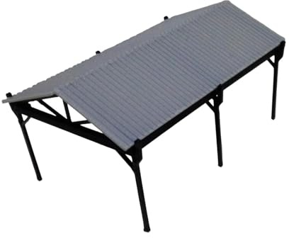 predolo Miniature Carport Model, Model Railway Carport, Compact Simulation, Photo Prop, Miniature Car Shelter, Garage
