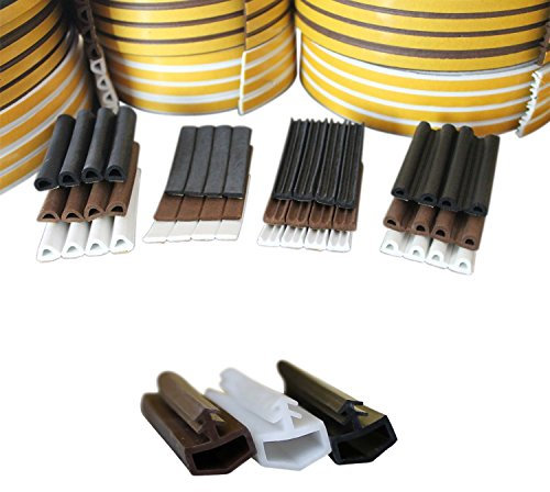 Top-Multi Fenster- und Türdichtung P-Profil 9mm x 5,5mm BRAUN Länge 20m
