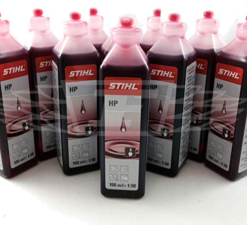 10 x 100ml Genuine Stihl Two 2 Stroke Engine Oil, One 1 Shot Bottles 1:50 (Red)