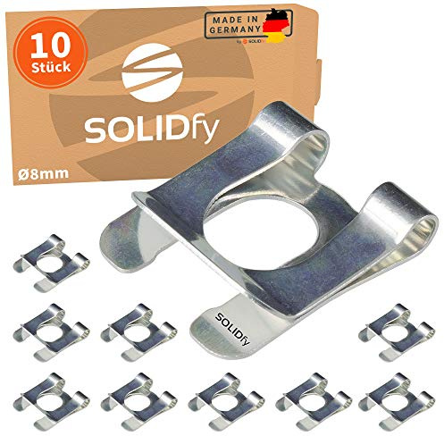 SOLIDfy® - [10x] SL-Sicherungen Ø 8mm Wellensicherung für Wellen und Bolzen verzinkte SL Sicherung