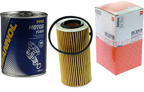 Original MAHLE/KNECHT Ölfilter OX 379D + SCT Motor Flush Motorspülung