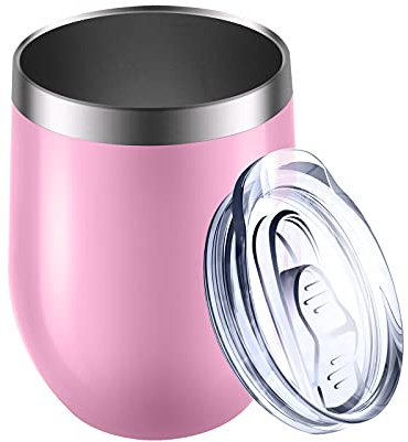 Reusable Coffee Cup, Insulated Travel Mug Vacuum Stainless Steel with Spill Proof Lid, Great for Hot & Cold Drinks - Coffee, Tea, Milk and Wine,12oz/340ml