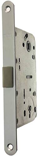 Serratura per porte interne con scrocco centrale VI.TEL E0272N (Cromo Satinato)