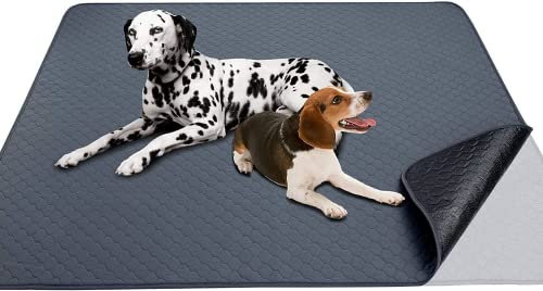 Snagle Paw Wiederverwendbare Haustier-Urinunterlage, 105 x 120cm Groß Hundetrainingspad, Waschbar Welpenunterlage Schnell Absorbierend, Waschbare Wiederverwendbare Pflegeunterlage