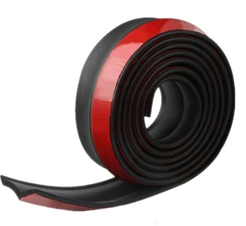 Torcarvh Universal Auto Frontstoßstange Spoiler Gummi Aufkleber Protektor Karosserie Verkleidung Außenleisten Stoßstangenlippenstreifen (5 Meter)