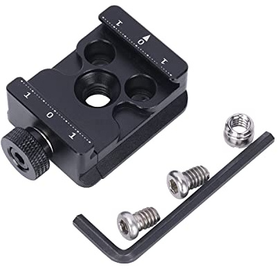 NICEYRIG Schnellwechselplattenklemme, Kamerahalterung, QR-Klemme mit 1/4 bis 3/8 Schraube für Arca Standard Stativ/DJI Ronin RS3 Mini/RS3Pro/SC/RS2/RSC2 Stabilisator-551 | Mit 1/4 3/8 Schraube, Kamerahalterung, für DJI Ronin RS3 Mini/RS3Pro/SC/RS2/RSC2 Stabilisator