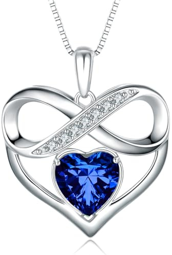 NONNYLLEI Collana con ciondolo a forma di cuore infinito, regali per la festa della mamma donna moglie anniversario compleanno natale gioielli regali San Valentino per lei