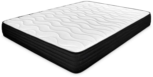 amuéblate online Viskoelastische Matratze Venus wendbar (Winter-Sommer), Härtegrad mittel bis hoch, Dicke 20 cm, milbendicht, antibakteriell und hypoallergen, 80 x 190 cm