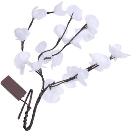 IMIKEYA 2stücke Chic Orchideen Dekorative Lampe Mit Warmweißem Licht Flexibel Einstellbare Zweiglichter Für Und Batterie Für Weihnachts Und Partydesign