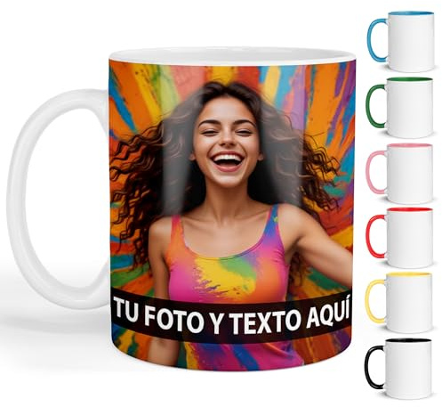 Kembilove® Taza de cerámica personalizable con foto y texto – Detalle emotivo y original para sorprender a quien más quieres