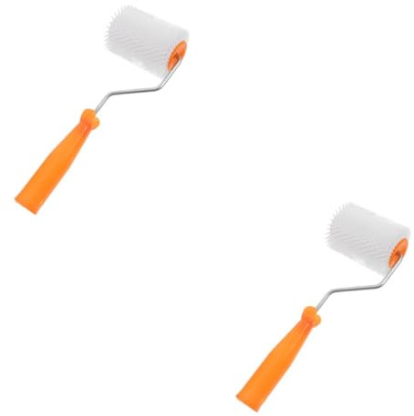 OSALADI 2stücke Spiked Screed Roller Für Selbstnivellierenden Estrich Langlebige Walze Zur Luftblasenentfernung Für Bodenbeschichtungen Einfach Zu Handhaben Und Tragbar