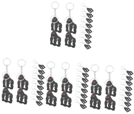 Alasum 48stücke Gorilla Schlüsselanhänger Lustige Tierpendants Für Kinderpartys Dekoration Und Tierischer Charme Für Taschen Und Schlüsselbunde