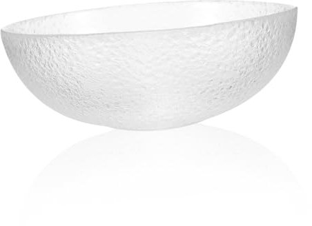 Alipis Insalatiera Da Cucina in Vetro Ciotola Per Servire Frutta e Ortaggi Grande Ciotola Di Vetro Riutilizzabile Per Casa e Festa