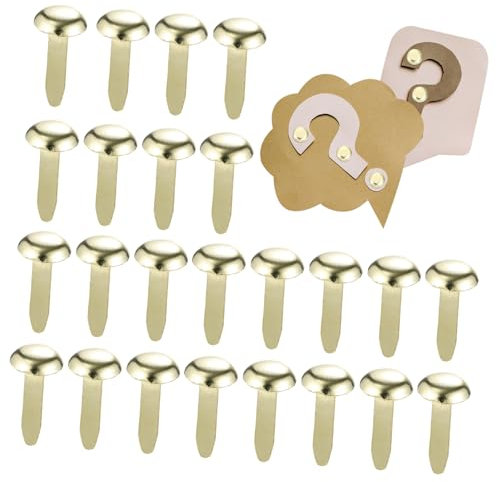 COHEALI Niedliche Schreibwaren-grundausstattung: 300 Stück Runde Brads-Clips Metallverschlüsse für Ästhetische Scrapbooking-projekte