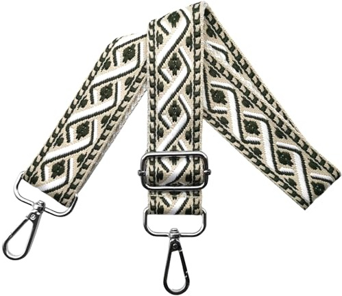 Taschengurte zum Wechseln Schultergurt für Tasche, Verstellbar Taschengurt Breit 3.8cm mit Silber Karabiner Schulterriemen Taschenband Umhängegurt Tragegurt für Handtaschen, Bunt, R