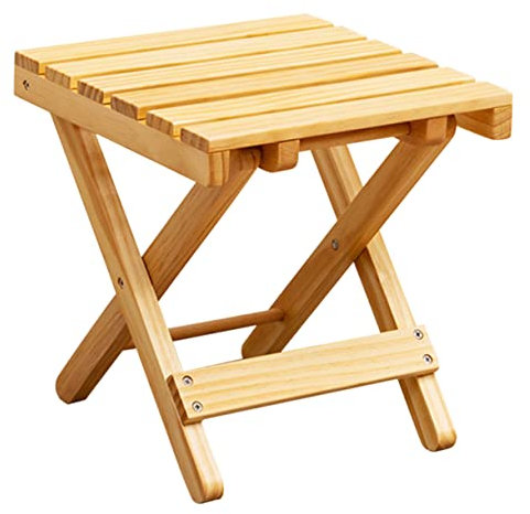 Cabilock Klappbarer Kleiner Holztisch Für Picknick Und Pflanzenständer Tragbarer Outdoor Beistelltisch Mit Stabiler Struktur Und Glatten Kanten